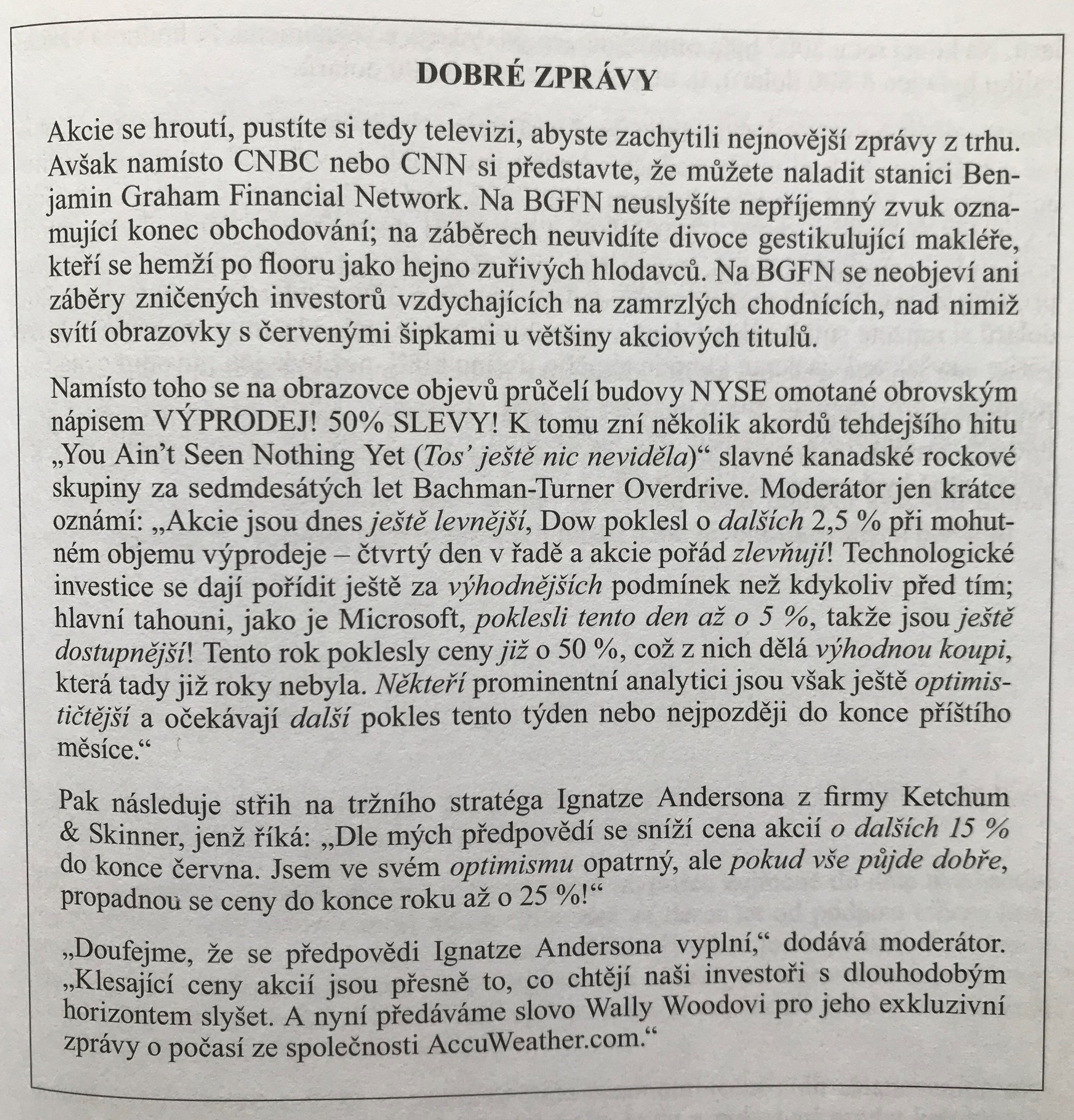 Co dělat když akcie klesají?